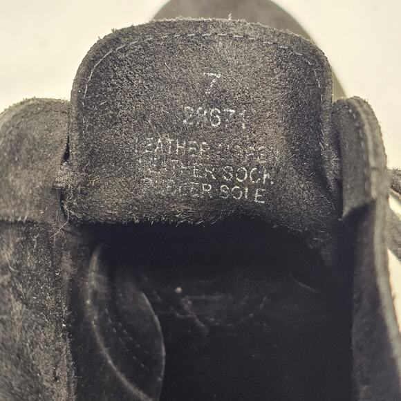 J. Crew MacAlister Wedge Boots Black Suede with Crepe Sole Size 7 - Picture 9 of 11